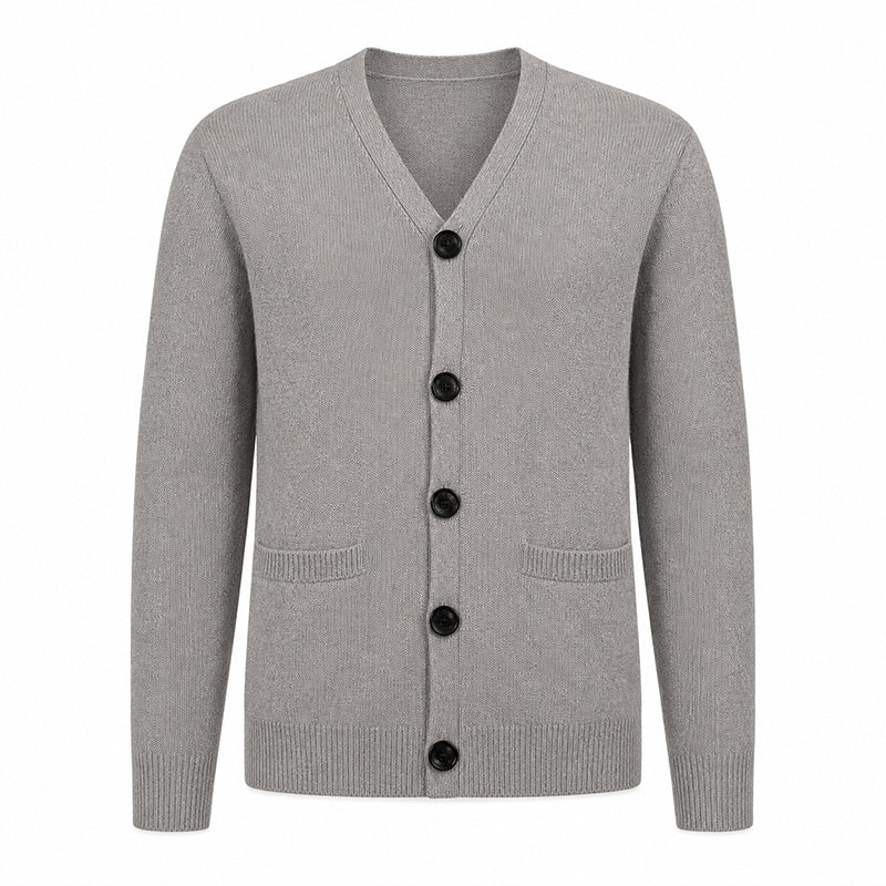 Cardigan en maille décontracté à col V pour homme