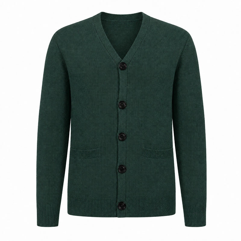 Cardigan en maille décontracté à col V pour homme