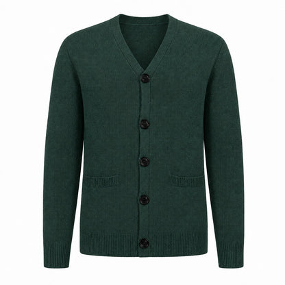 Cardigan en maille décontracté à col V pour homme