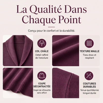 Pull pour femme avec col châle