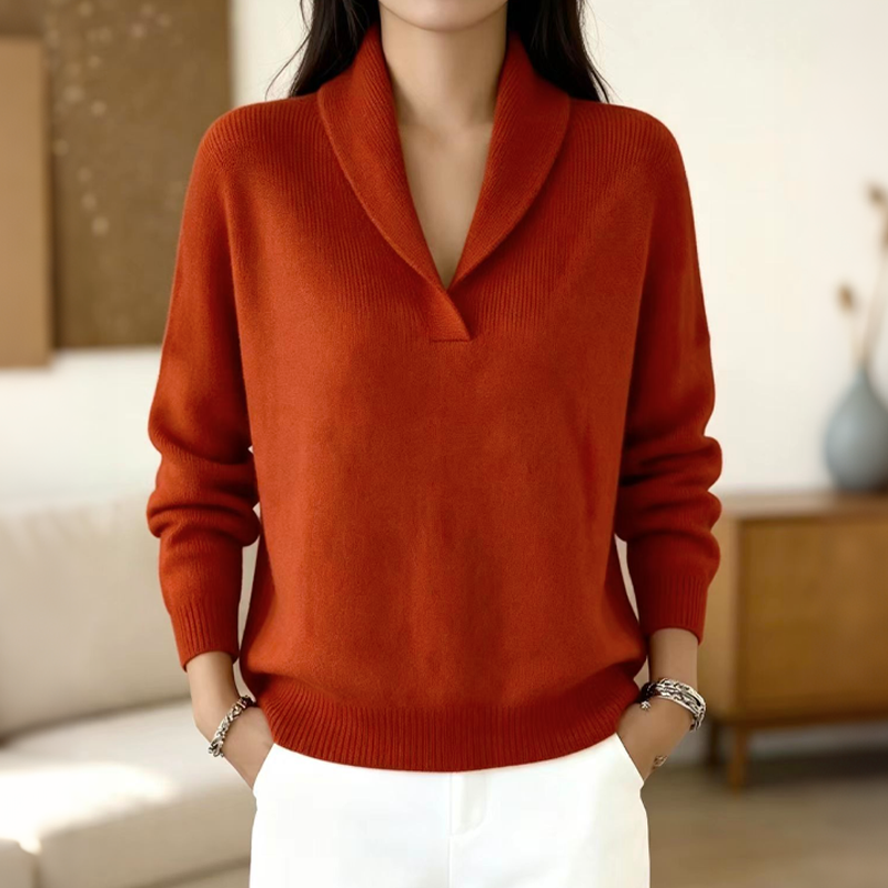 Pull pour femme avec col châle
