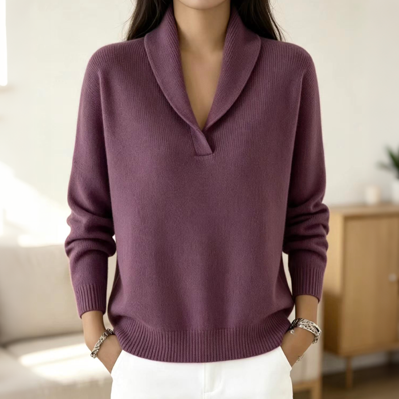 Pull pour femme avec col châle