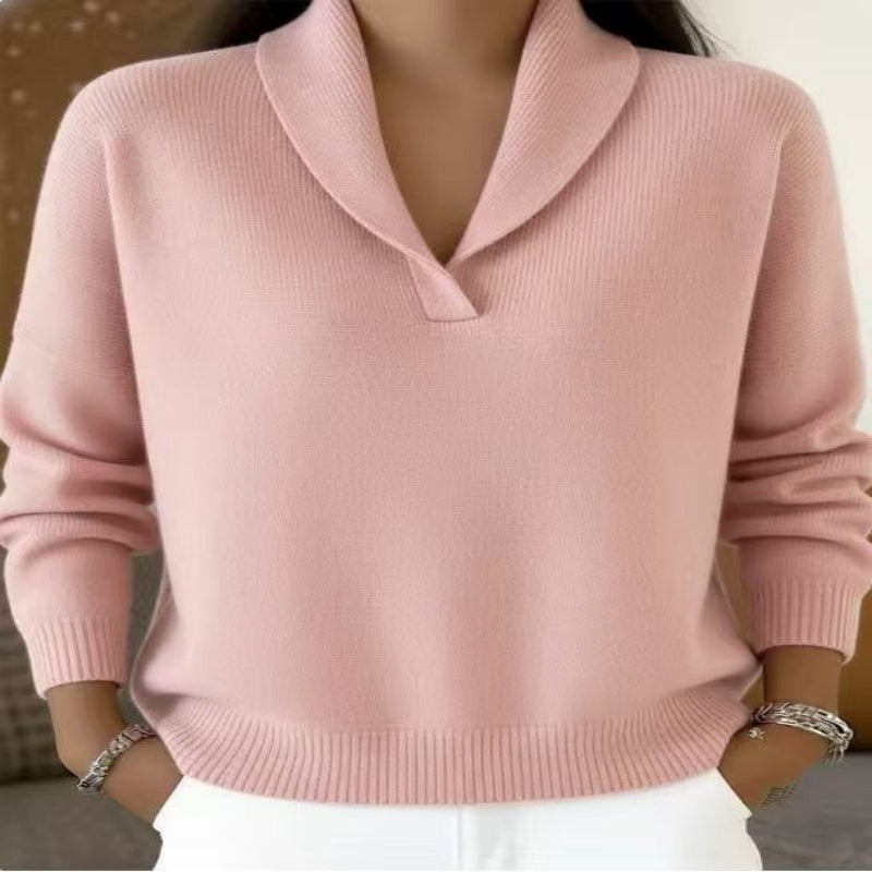 Pull pour femme avec col châle