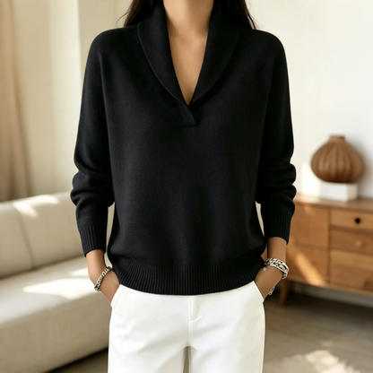 Pull pour femme avec col châle