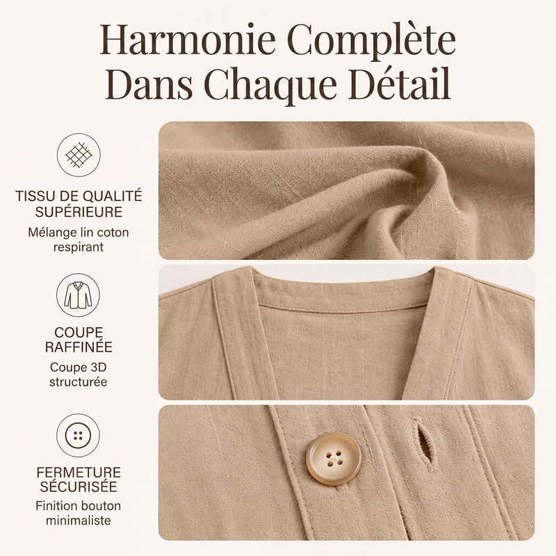 Cardigan décontracté respirant à col V pour femme