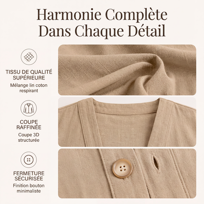 Cardigan décontracté respirant à col V pour femme