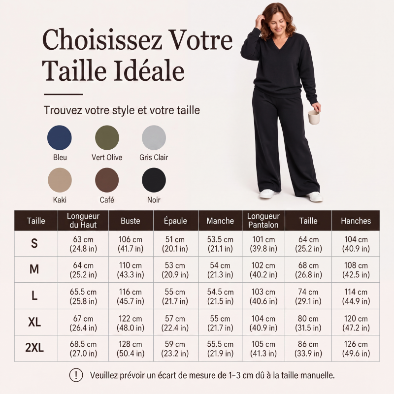 Ensemble sweat-shirt et pantalon à épaules dénudées pour femme