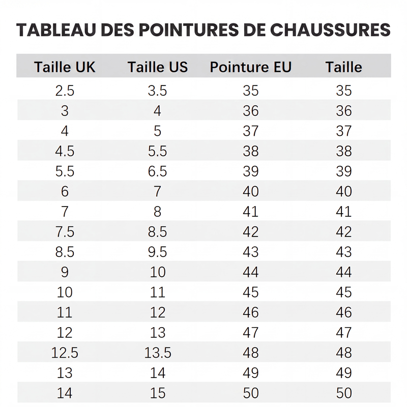 Chaussures de sport légères et lumineuses à la mode