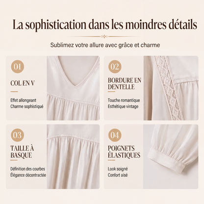 Top élégant pour femme en velours à col V