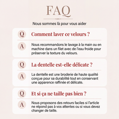 Top élégant pour femme en velours à col V