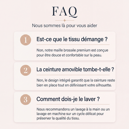 Robe élégante pour femme en maille côtelée, col V et nouée à la taille
