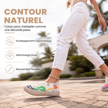 Chaussures à talon caché pour femmes, respirantes et à enfiler