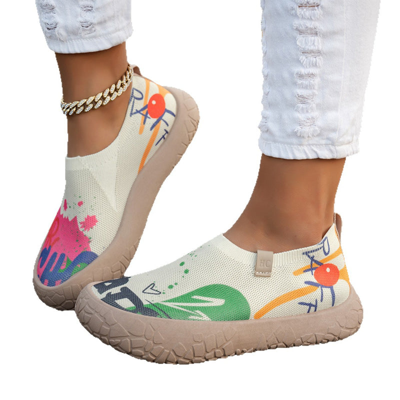 Chaussures à talon caché pour femmes, respirantes et à enfiler