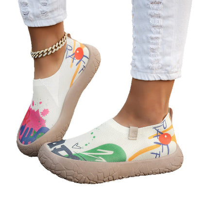 Chaussures à talon caché pour femmes, respirantes et à enfiler