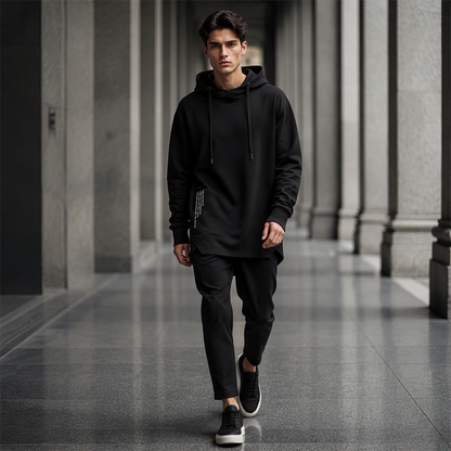 Sweat à capuche décontracté ample pour homme