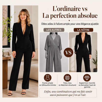 ✨ CHIC EN UNE SEULE PIÈCE | Combinaison Femme Style Blazer -50 %