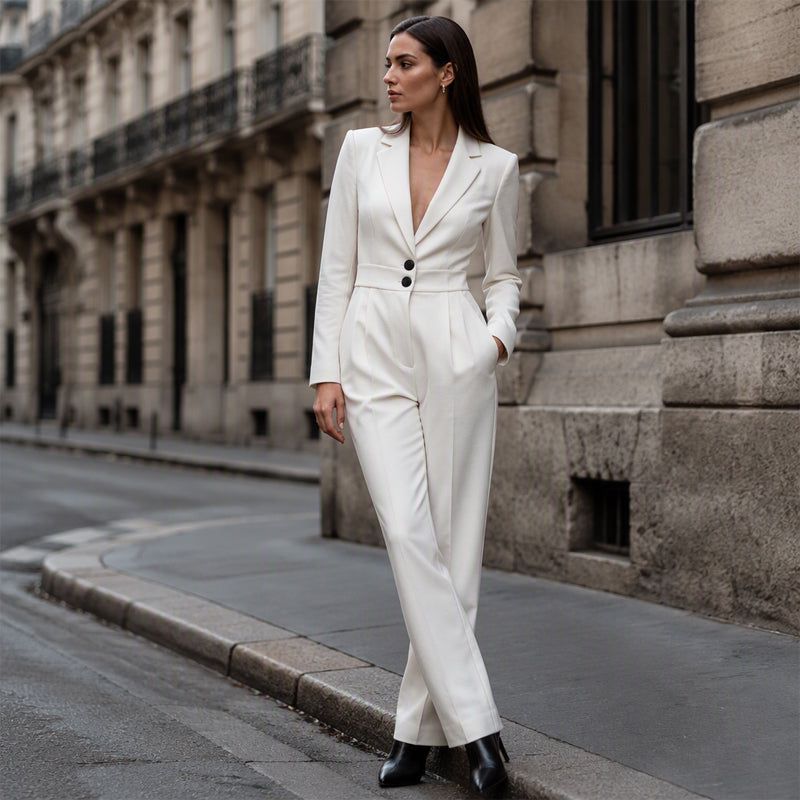 ✨ CHIC EN UNE SEULE PIÈCE | Combinaison Femme Style Blazer -50 %