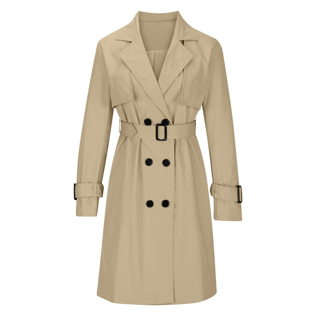 🧥 L'ÉLÉGANCE INTEMPORELLE | Trench Femme Croisé avec Ceinture -50 %