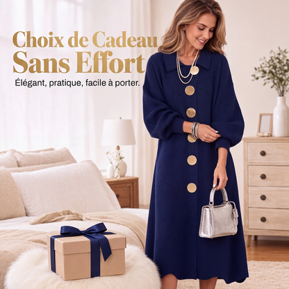 Robe en maille élégante à manches longues pour femme