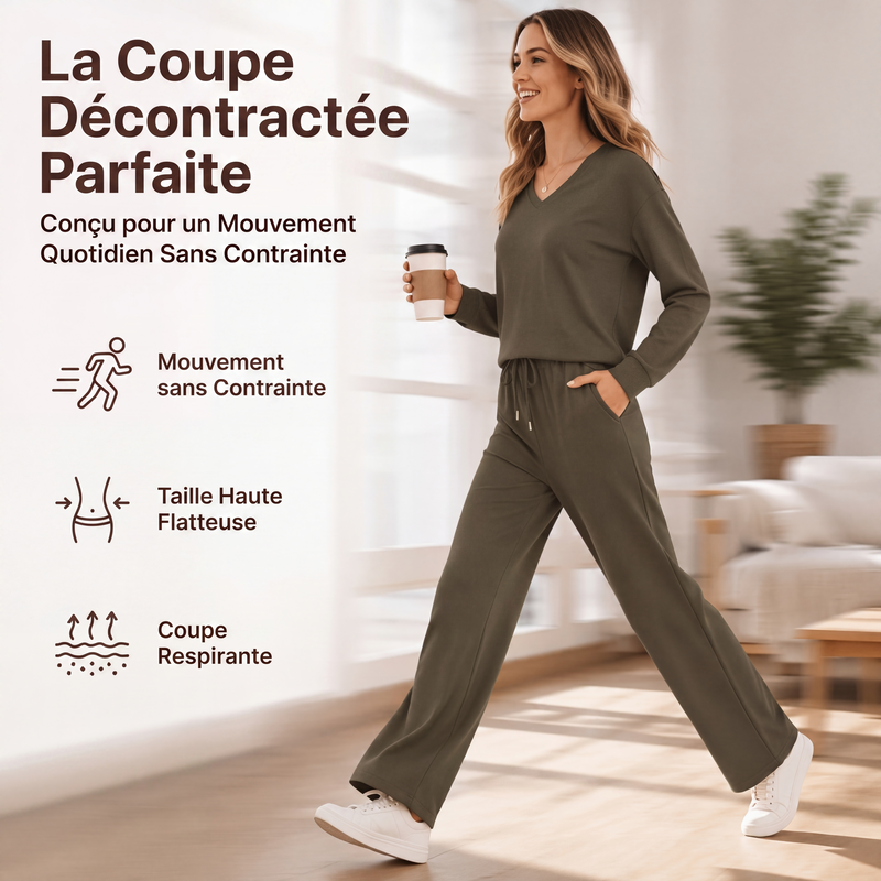 ✨ CHIC & CONFORT AU QUOTIDIEN | Ensemble Femme 2 Pièces Décontracté -50 %