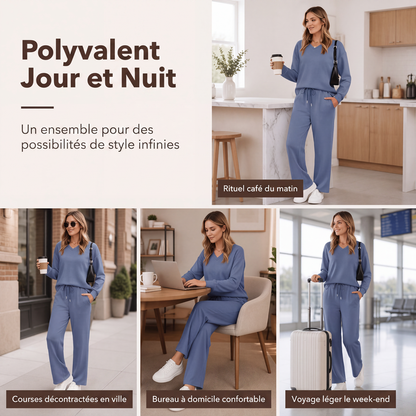 ✨ CHIC & CONFORT AU QUOTIDIEN | Ensemble Femme 2 Pièces Décontracté -50 %