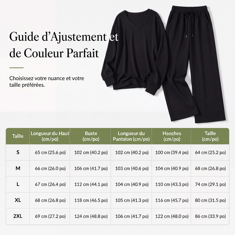 ✨ CHIC & CONFORT AU QUOTIDIEN | Ensemble Femme 2 Pièces Décontracté -50 %