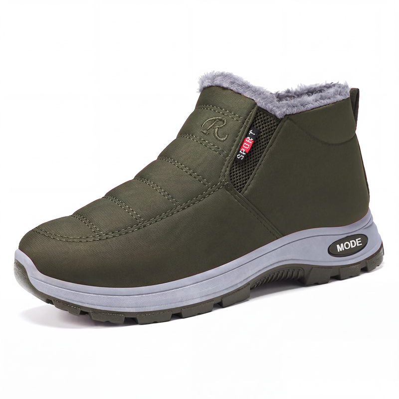 Bottes de neige chaudes à enfiler pour hommes, hiver
