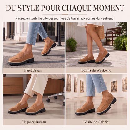 Mocassins à enfiler décontractés pour femme