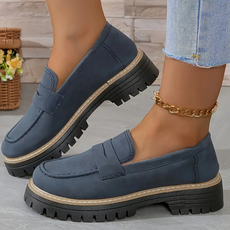 Mocassins à enfiler décontractés pour femme