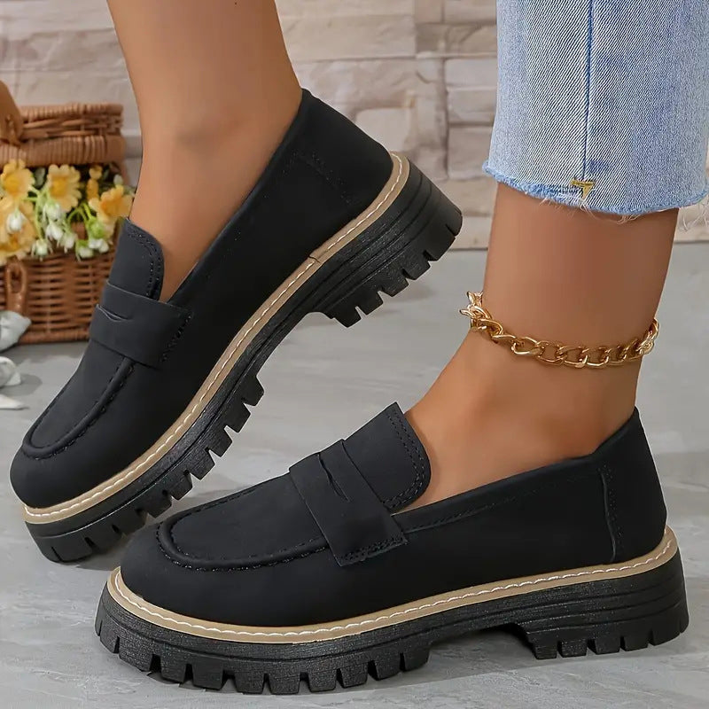 Mocassins à enfiler décontractés pour femme