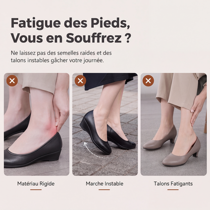 Escarpins à talon compensé confortables pour femme