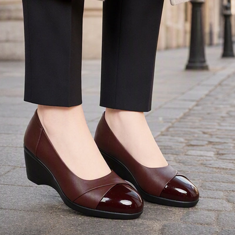 Escarpins à talon compensé confortables pour femme