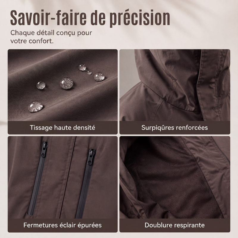 Veste cargo à capuche coupe-vent pour homme, manteau de streetwear outdoor imperméable