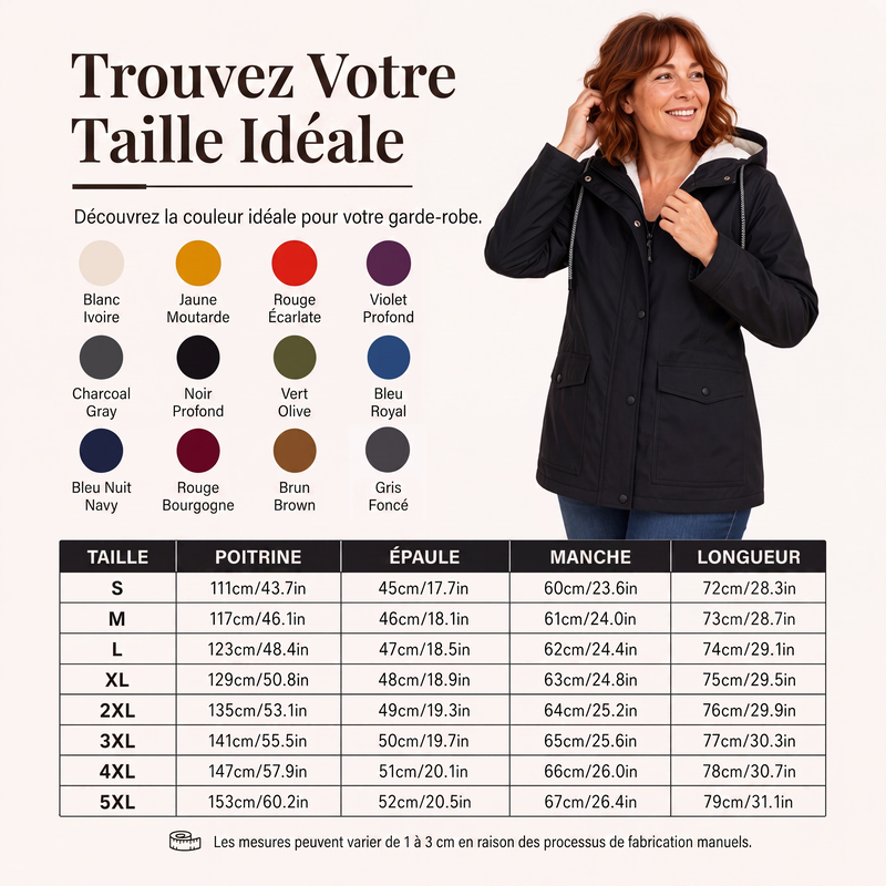 Veste à capuche femme doublée polaire et coupe-vent