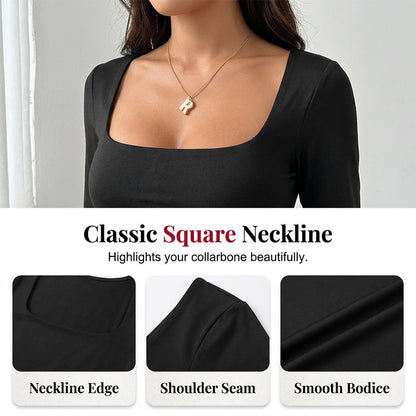 ✨ UN LOOK COMPLET SANS EFFORT | Combinaison Femme à Encolure Carrée & Jambes Larges -53 %