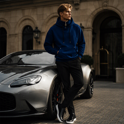 🍂 LE CASUAL DES JOURS FRAIS | Hoodie Homme à Col Montant & Coupe Ample -50 %