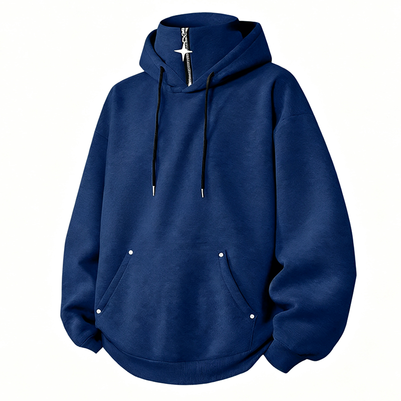 🍂 LE CASUAL DES JOURS FRAIS | Hoodie Homme à Col Montant & Coupe Ample -50 %