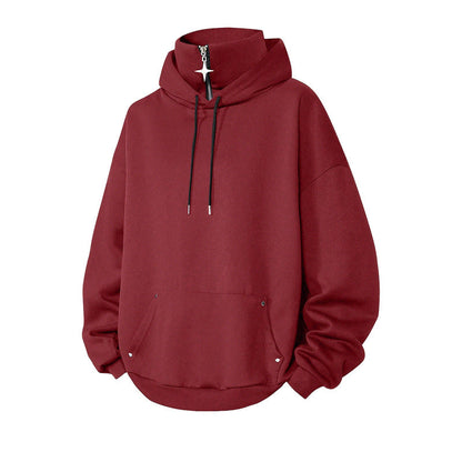 🍂 LE CASUAL DES JOURS FRAIS | Hoodie Homme à Col Montant & Coupe Ample -50 %