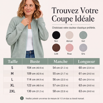 Veste de baseball décontractée en maille pour femme