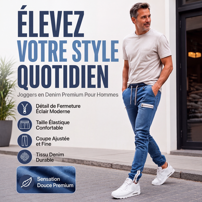 👖 LE DENIM EN MODE CASUAL | Jogger Homme en Denim Coupe Slim -50 %