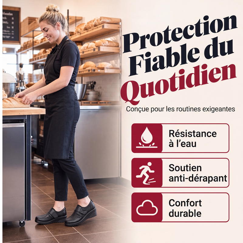 Chaussures de travail confortables et imperméables