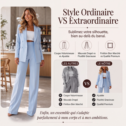✨ LE CHIC EN 2 PIÈCES | Ensemble Femme Blazer & Pantalon -50 %