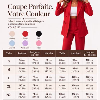 ✨ LE CHIC EN 2 PIÈCES | Ensemble Femme Blazer & Pantalon -50 %
