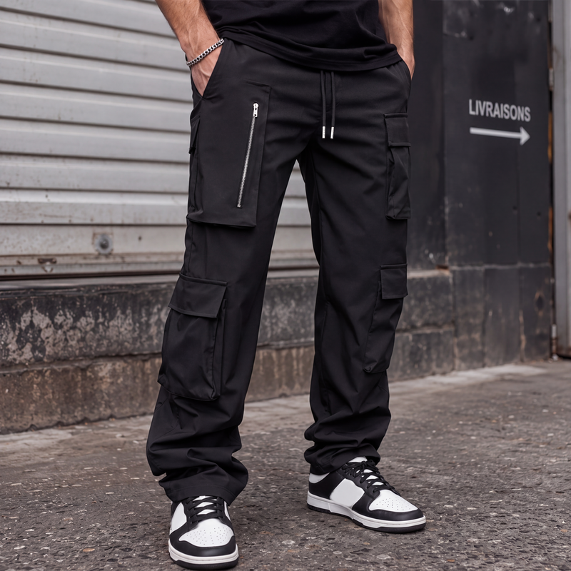 Pantalons cargo à poches multiples