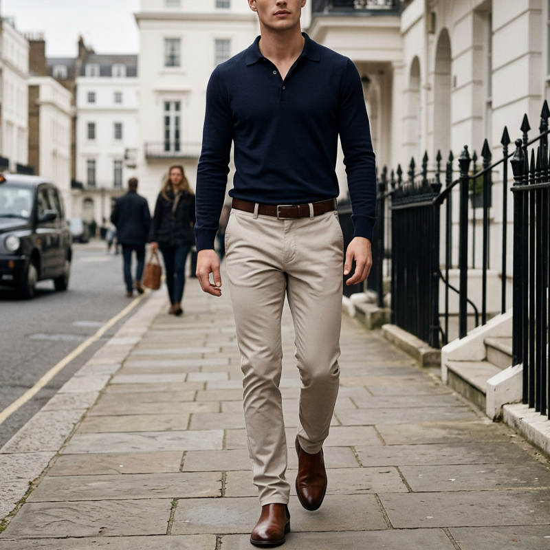👖 DU BUREAU AU WEEK-END | Pantalon Homme Moderne à Coupe Fuselée -50 %