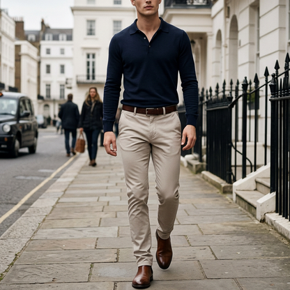 👖 DU BUREAU AU WEEK-END | Pantalon Homme Moderne à Coupe Fuselée -50 %