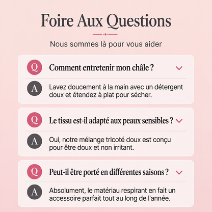 Châle enveloppant chaud d'hiver pour femme