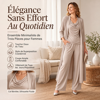 ✨ OFFRE EXCLUSIVE · -50 % | Ensemble Femme 3 Pièces Chic & Décontracté