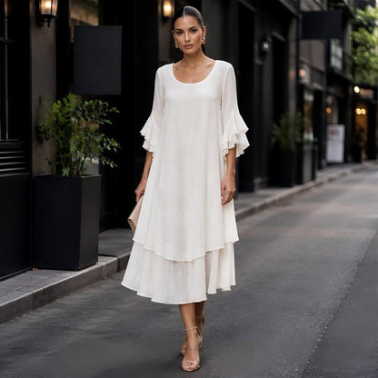 ☀️ OFFRE D'ÉTÉ · -50 % | Robe Ample à Manches Volantées