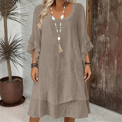 ☀️ OFFRE D'ÉTÉ · -50 % | Robe Ample à Manches Volantées